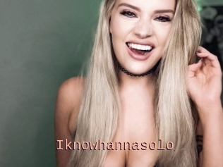 Iknowhannasolo